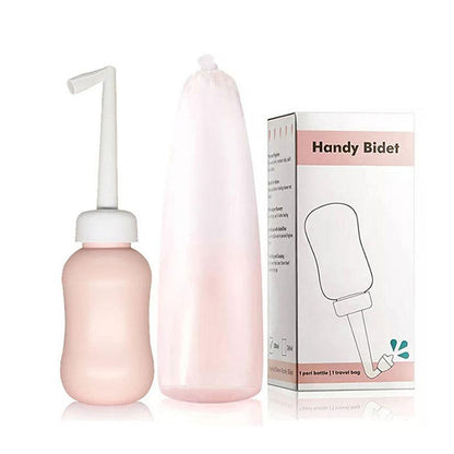 Squeeze Design EVA Portable Bidet Sprayer Bottle, Handheld Personal Hygiene Wash Bottle with Detachable Nozzles / Storage Bag