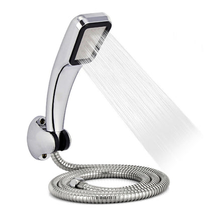 Chrome Handheld Shower Head, High Pressure 300-Hole Water Saving Shower Head with Shower Hose / Wall-Mount Bracket