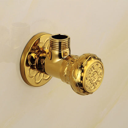 Lagomel wall-mounted angle valve, set in a Vintage/Retro bathroom