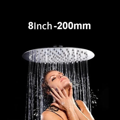 Ultra-Thin Rainfall Shower Head, Modern Stainless Steel Shower Head