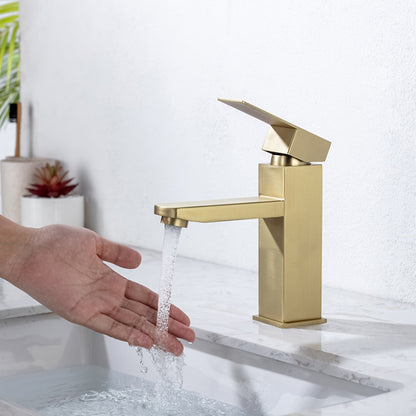 Lagomel single-hole bathroom faucet, set in a Traditional/Classic bathroom