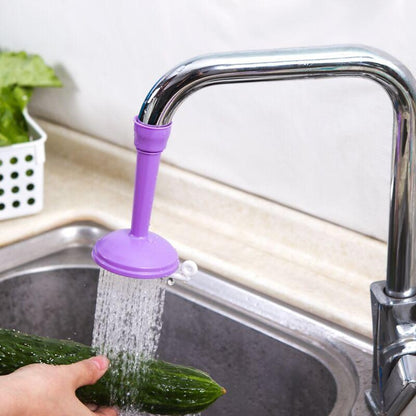 Rotatable Splash-Proof Faucet Aerator Extender, Flexible Water-Saving Kitchen Tap Spray Attachment, Multi