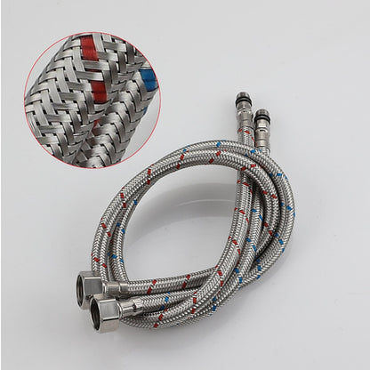 Stainless Steel Braided Faucet Water Supply Hoses, 3/8-Inch Connection Inlet Lines