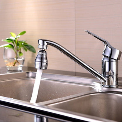 Chrome 360-Degree Swivel Faucet Aerator, Splash-Proof Water-Saving Faucet Attachment
