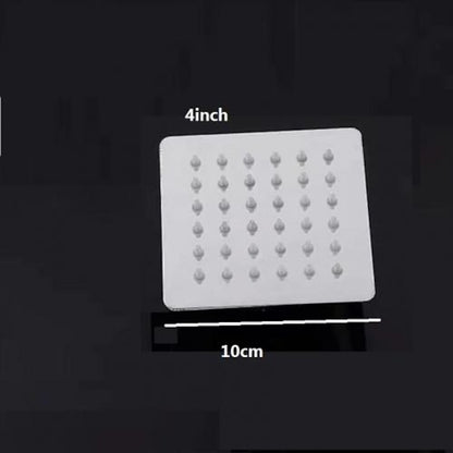 Stainless Steel Ultra-Thin Rainfall Shower Head, Water-Saving Square Overhead Shower Head