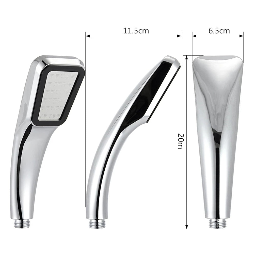 Chrome Handheld Shower Head, High Pressure 300-Hole Water Saving Shower Head