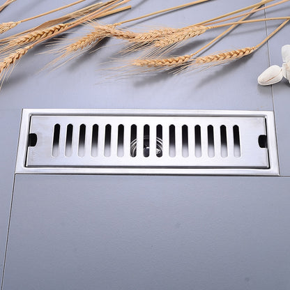 Modern Stainless Steel Linear Floor Drain, Rectangle Bathroom Shower Floor Grate Drain