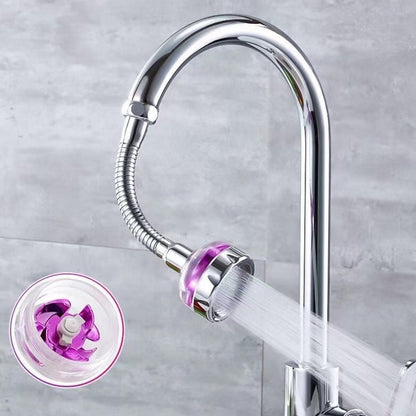 Chrome 360-Degree Swivel Faucet Aerator, Splash-Proof Faucet Spray Head for Kitchen Sink