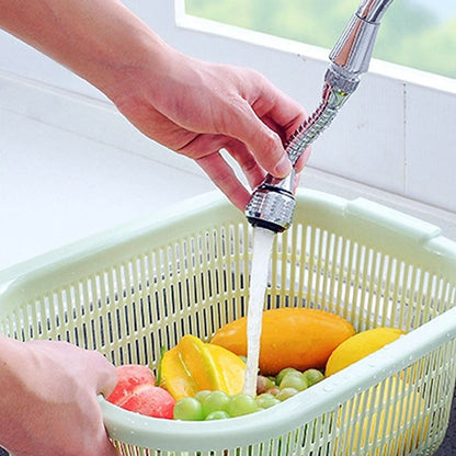 Chrome 360-Degree Swivel Faucet Aerator, Dual Spray Mode Spray Head Attachment