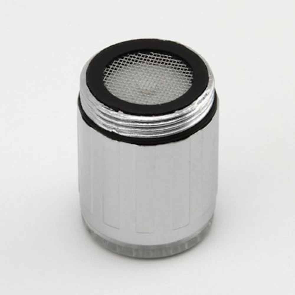 LED Temperature Sensor RGB 3- Chrome Faucet Aerator, Modern ABS Plastic Screw-On Tap Adapter