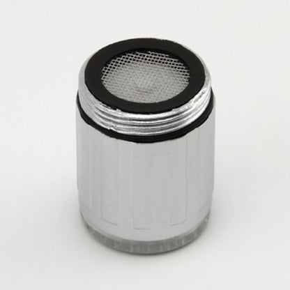 LED Temperature Sensor RGB 3- Chrome Faucet Aerator, Modern ABS Plastic Screw-On Tap Adapter