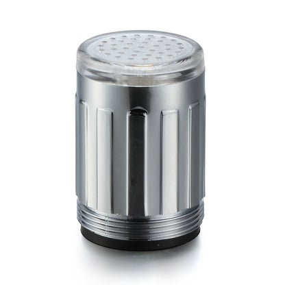 LED Temperature Sensor Faucet Aerator, Chrome Faucet Light with -Changing Glow