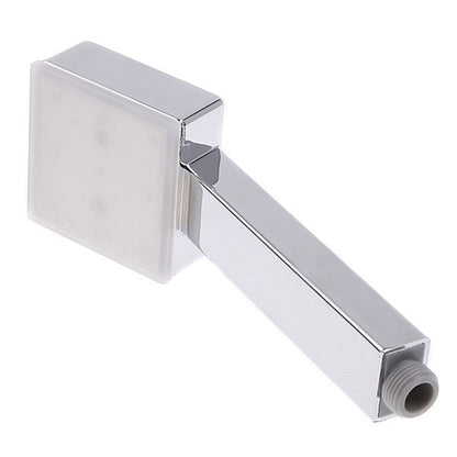 LED -Changing Chrome ABS Square Hand Shower, Dual-Spray Mode Handheld Showerhead