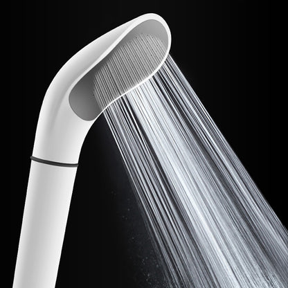 Matte White High Pressure Handheld Shower Head, Modern ABS Purifying Hand Shower