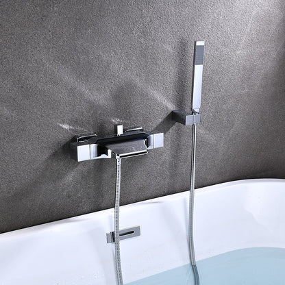 Modern Single-Hole Kitchen Faucet, Dual-Handle Pull-Down Sprayer Faucet with Swivel Spout