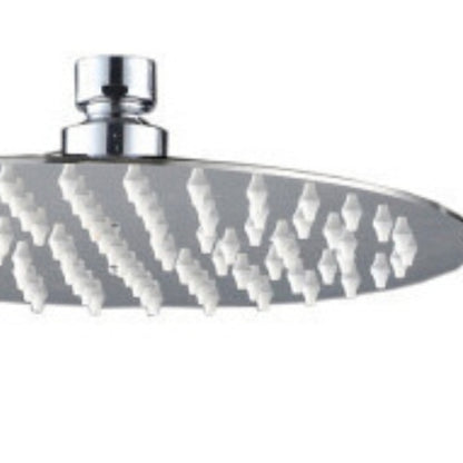 Chrome Round Rain Shower Head, Contemporary Stainless Steel Top Spray Showerhead