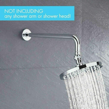 Chrome Modern Brass Swivel Ball Joint Shower Head Adapter, Angle Adjustable Shower Head Adapter