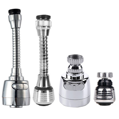 360-Degree Swivel Faucet Aerator, Dual Spray Mode Faucet Sprayer, Chrome / Matte Black