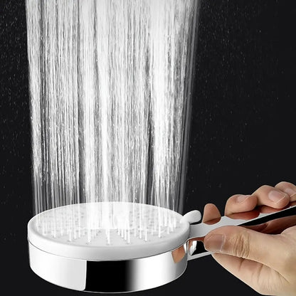 Modern 5-Mode High Pressure Handheld Shower Head, Adjustable Water Saving Showerhead, Chrome / Matte Black