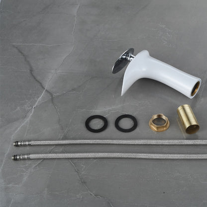 Waterfall Bathroom Faucet, Modern Single-Handle Single-Hole Faucet