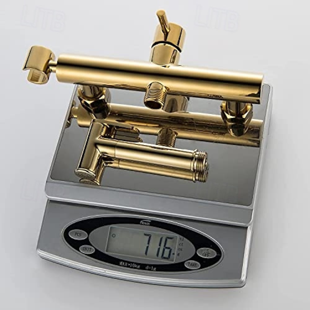 Self-Cleaning Handheld Bidet Faucet, Wall-Mount Single-Handle Mixer Valve, Chrome / Brushed Gold / Matte Black / Gunmetal