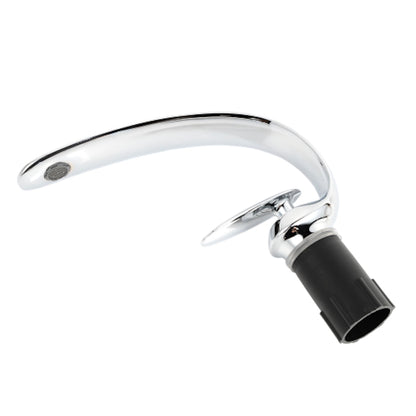 High Arc Chrome Bathroom Faucet, Modern Single-Hole Single-Handle Brass Faucet