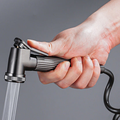 Brass Handheld Bidet Sprayer, Single-Handle Toilet Diaper Sprayer, Gunmetal / Matte Black / Chrome / Polished Gold / Matte White